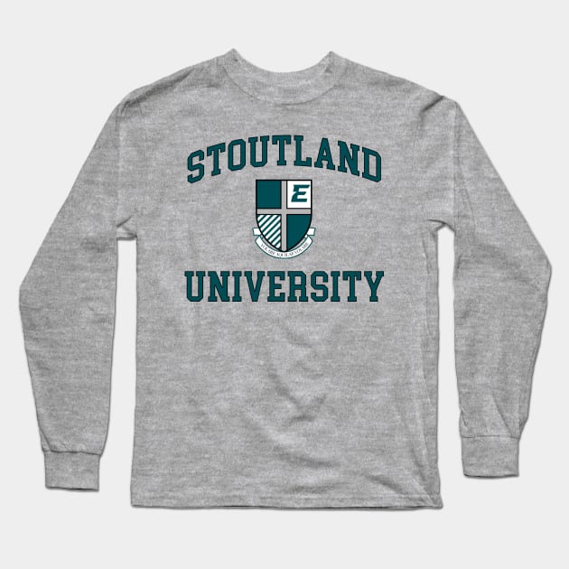 STOUTLAND UNIVERSITY Long Sleeve T-Shirt by scornely